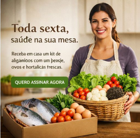 Toda sexta, saúde na sua mesa. Assine VIDA.